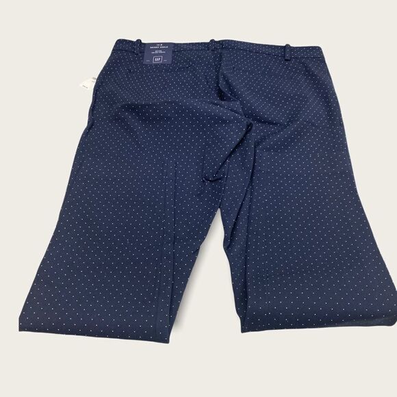 Gap Skinny Ankle size 14 Navy White Dot Pant NEW - Picture 5 of 9